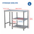 Gas Stove Rack Stand With Lababo Organizer Stainless Steel Kitchen Table Double Burner Storage Rack Shelf. 
