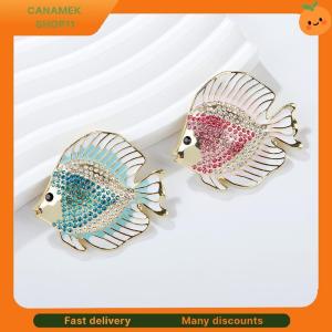 ❣️❣️❣️ Cute Rhinestone Animal Tropical Fish Brooches For Women Clothing Coat Accessries Gifts