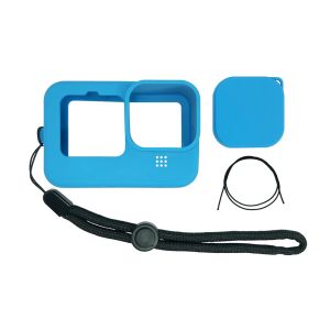 GoPro Silicon Protective Cover For GoPro Hero 11/10/9 Lens Cap Silicone Shell Protector With Lanyard  Accessory