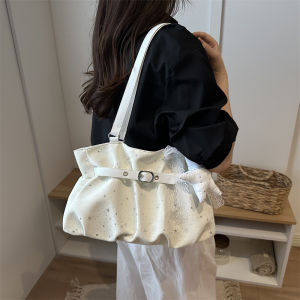 Korean-style cloud and star tote bag for women 2026 New large-capacity bag niche shoulder bag