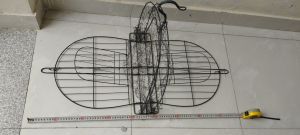 1 cái mẹt 2 mặt bẫy bìm bịp - lụp xếp gọn bẫy các dòng chim lớn chất lượng cao