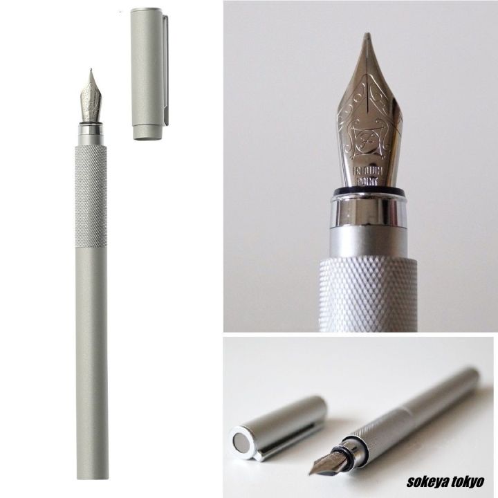 MUJI Aluminum round Fountain Pen made in Japan fine nib Lazada Singapore