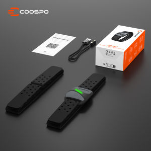 COOSPO HW807 Armband Heart Rate Monitor Bluetooth 5.0 ANT+ HRM with 5-Color LED HR Zone Indicator HRV Tracking 20H Battery IP67 for Cycling Running Yoga Fitness
