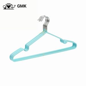 ไม้แขวนเสื้อ ไม้แขวนสแตนเลส เคลือบซีลีโคนกันลื่น ผู้ใหญ่ 40x20cm เด็ก 30x17cm （1 แพ็ค10 ชิ้น）G2612