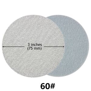 กระดาษทรายกลมขาว2ชิ้น/แพ็ค 4นิ้ว5นิ้ว(คุณภาพสูง)กระดาษทรายตีนตุ๊กแก กระดาษทรายกลมกระดาษทรายกลมหลังสักหลาดขัดไม้เหล็กโลหะกระดาษทราย