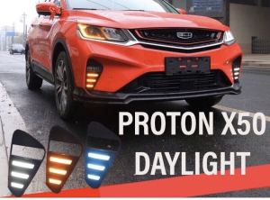 Proton X50 Foglamp DRL Cover Sequential Daytime Running Light Turn Signal Light X-50