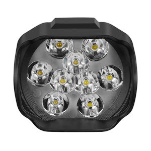 fangfang 1Pcs Motorcycle Super Bright IP67 High Power 9-LED 6W White Headlight Work Light Driving Fog Light Work Headlamp 6000K White
