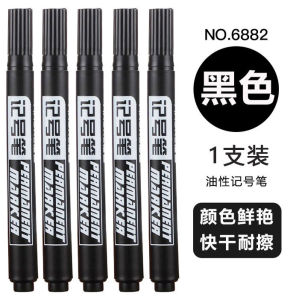 Permanent Marker Pen Black Red Blue Color School Office Pen Waterproof Fast Dry