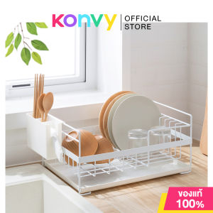 NaChuan Single Layer Dish Drain Rack #White ที่คว่ำจาน สีขาว