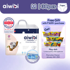 Aiwibi Premium Baby Diaper disposable diaper diaper for baby diaper Ultra-thin and breathable Size M