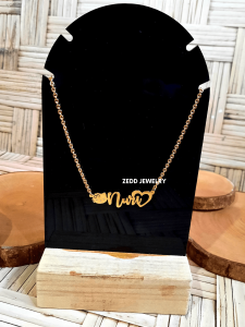 Kalung Nama - Zedd Jewelry: Warna Silver dan Emas Tahan Lama Anti Karat - Cantik Berkualitas Cocok Untuk Kado Hadiah - Nuri Necklace: Titanium 18K Gold Plated - COD Bayar Di Tempat