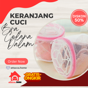 Keranjang Cuci Bra Celana Dalam Laundry Bag Serbaguna Tempat BH Pakaian Baju Kotor Mesin Cuci