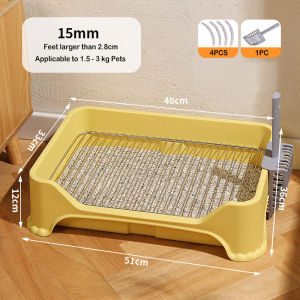 🔥🔥🔥Dog toilet anti stepping feces toilet dog urinal stainless steel mesh dog sand basin small and medium-sized dog