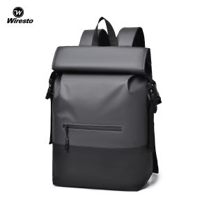 Wiresto Men Backpack Laptop Backpack Travel Backpack Business Bag Fashion College Backpack Casual Shoulder Bag Anti Theft Backpack Multi Layer Design Large Capacity School Bag Camping Bag