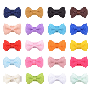 Pack Of 20 Colorful Bowknot Hair Clip For Girls Small Size Hair Accessories For Toddler And Baby Girl Easy Matching