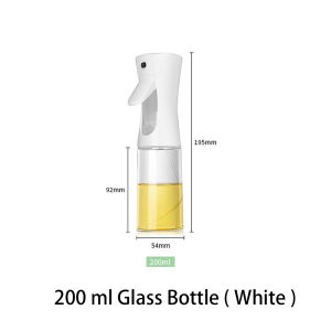 200ML/300ML Oil Spray Pot Glass Bottle Oil Sprayer for Cooking Bottle Oil Spray Pot Leakproof Oil Can Olive Oil Spray Bottle Atomized Misty for Salad Frying BBQ Air Fryer