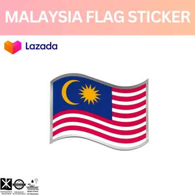 [TOP STICKER] BENDERA MALAYSIA/ MALAYSIA BENDERA/ MALAYSIA FLAG CAR STICKER/ STICKER KERETA/ CAR ACCESSORIES 1 PCS 3.5 INCH*4.5 INCH