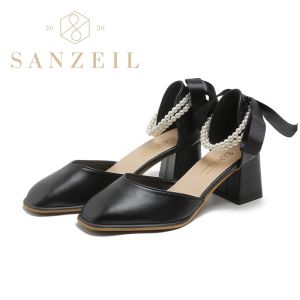 Sanzeil Ravel - Sepatu Hak Wanita Pesta Casual Trendy Heels 6cm Shoes 2282