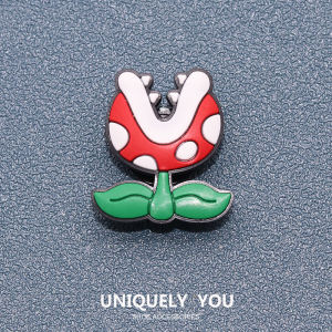 Jibbitz ชาร์มหัวเข็มขัดรู อุปกรณ์เสริมรองเท้าการ์ตูน Super Mario น่ารัก อุปกรณ์เสริมรองเท้า จิ๊บบิท ตัวติดรองเท้า