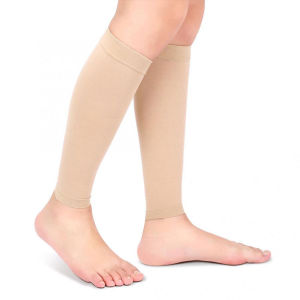 1Pairs Varicose Vein Fatigue Relief Leg Warmer Compression Calf Sleeve Sock Long Stocking Elastic Leg Support Leg Shin Sock Compression Socks Prevent Thigh Varicose Veins Soreness Women Slimming Sock Men Outdoor Sports Pressure Calf Sock