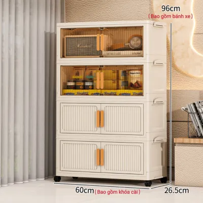 Tủ đựng quần áo gấp gọn 40/50/60/70CM tủ nhựa đựng quần áo Thể Xếp tủ đựng đồ không cần lắp đặt tủ nhựa gấp
