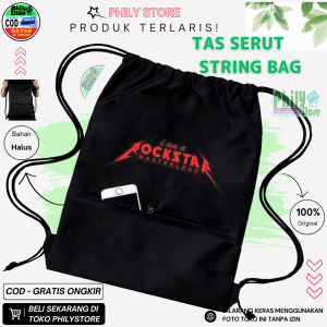 tas serut fashion pria tas olah raga pria dan wanita tas serut sport tas futsal tas bola waterproof tali besar/Ransel serut sekolah