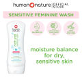 Human Nature 165ml Natural Feminine Wash - Sensitive (No Harmful Chemicals). 