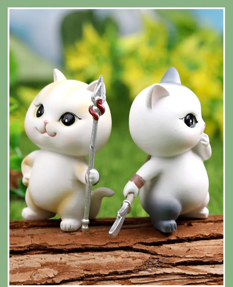 3pcs Fantasy Pain Meow Blind Case Cat Handmade Toy Trendy Play Car  Decoration Anime Handmade Blind Case Cartoon Decoration