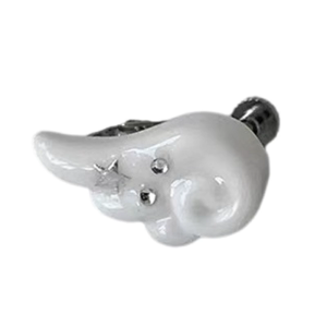 Trendy Wing Ear Clip Not Piercing Earring Angel Wing Ear Cuff Suitable for Youthful Women Seeking Fashion Versatility