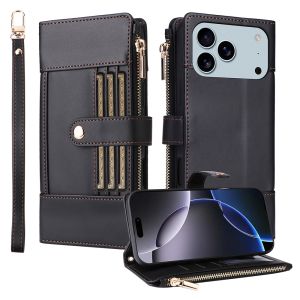 Trường hợp đối với iPhone 17 16 15 14 13 12 11 Pro Max iPhone 17 16 15 14 cộng với từ Ví da đa Nắp gập Có khe cắm thẻ bìa vỏ