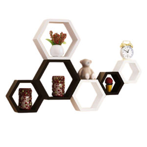 Rak Dinding Hexagonal Segi Enam 3 Pcs / Hiasan Dinding Dekorasi Kamar Rumah Cafe Kantor