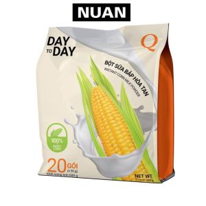 Bột sữa bắp hòa tan day to day trần quang NUAN thùng 6kg x 10 bịch x (20 gói x 30g)