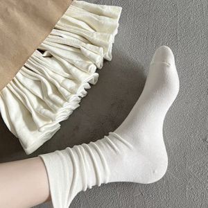 ถุงเท้าเรียบง่ายสีทึบของผู้หญิงฤดูใบไม้ผลิและฤดูร้อนปี 2024 นุ่มสวมใส่สบายเบาและระบายอากาศได้ดีและไม่อับชื้นที่เท้า