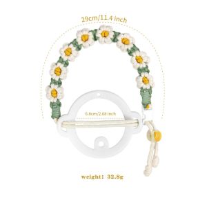 Stanley Tali Botol Air Olahraga Liontin Penutup Cangkir Silikon Premium Tali Genggam Gelas Air Rajutan Tangan