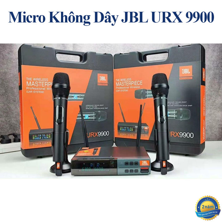 Micro Karaoke Chống Hú, Micro Không Dây JBL URX 9900, Tần Số UHF, Độ Nhạy Cao, Thiết Kế Sang Trọng, Hát Cực Nhẹ, Chất Giọng Cực Sáng, Bộ Mạch Xử Lí Cao Cấp Tương Thích Với Nhiều Thiết Bị Âm Thanh Như Amply, Loa Kéo, Vang, Mixer