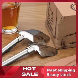 🚚【Local Express Delivery】🚚 Stainless Steel Mix Drinking Spoon Straws Creative Ice Cream Kitchen Utensil Barware Shovel Spoon Shaped Straws