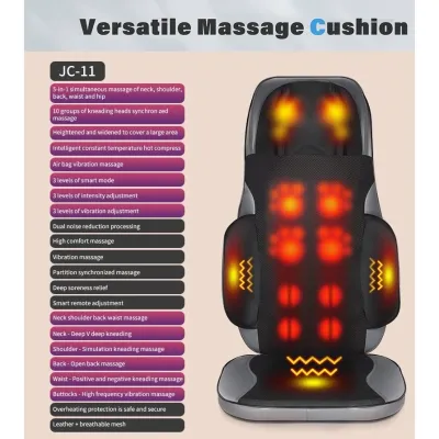 Electric Massage Chair Full body Vibrating Neck Should Body Massage Cushion Kneading Back Massager Health