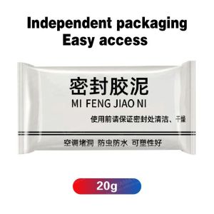 30g Pure White Sealant || Sewer Pipe Waterproof Sealing Solid Glue Hole Repair Rubber Patch Air-con Wall Hole Filler