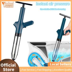 【Vakind】 Pipe Plunger High Drain Clog Remover Stainless Steel Electric Toilet Plunger Air Drain Blaster for Kitchen Bathroom
