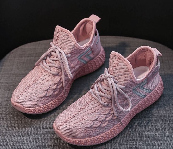 Sepatu Sneakers Wanita Import AIR FENIKS WIND STRAP kasual Bahan Rajut