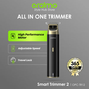 Oraimo Stye Hub Electric Shaver OPC-TR12 Smart Trimmer 5W Alat Cukur Elektrik Rambut Jenggot Travel Portable Free Hair Brush
