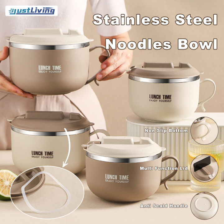 JustLiving Stainless Steel Lunch Box with Cover