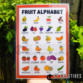 Alphabet, Shapes, Numbers Learning Chart Laminated A4 Size. 