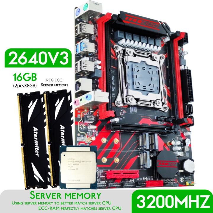 Atermitter D4 DDR4 X99 motherboard kit with Xeon E5 2640 V3 LGA2011-3 ...