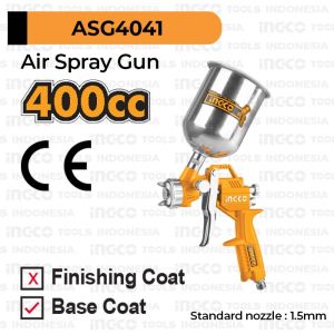 Air Spray Gun 400ml INGCO ASG4041 Tabung Atas Semprot Cat Angin 400cc