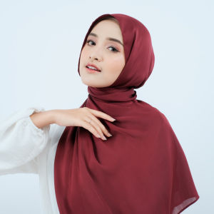 NELAFA Pleated Shawl 180*75cm / Pashmina Credenza Silk Premium / Hijab Pashmina Original Kekinian / Pashmina Satin Crenkle / Pashmina Silk