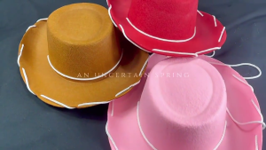 Trẻ Em Kid Cậu Bé Cô Gái Da Nỉ Rộng Brims Cao Bồi Mũ miền Tây Cowgirls Mũ