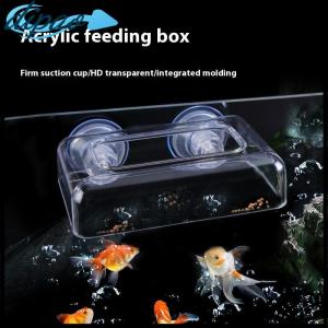 【dipao】 Aquarium Feeder With Strong Suction Cups Fish Tank Feeder Aquarium Feed Ring Fish Tank Station Floating Food Tray Feeder