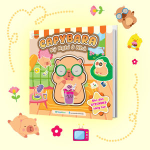 Capybara - Kỳ nghỉ ở nhà (Đồ chơi bóc dán sticker cho bé) - MGB