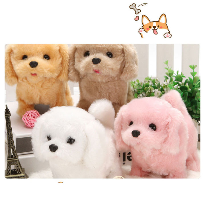 Chó bông chạy bằng pin biết vẫy đuôi, sủa như thật mới nhất 2021 (size ...